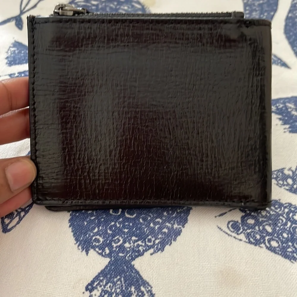 Superdry bifold wallet, premium black leather - Picture 4 of 10